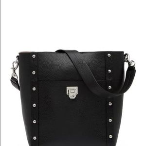 Rebecca minkoff leather black hobo bag